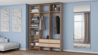 Стеллаж для одежды Мирта 98 BMS по индивидуальному размеру