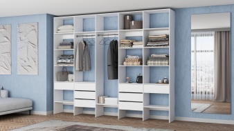 Стеллаж для одежды Мирта 72 BMS по индивидуальному размеру