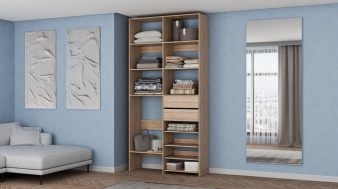 Стеллаж для одежды Мирта 86 BMS по индивидуальному размеру