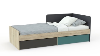 Кровать с 2-мя ящиками Jackie BMS из МДФ