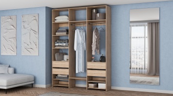 Стеллаж для одежды Мирта 90 BMS по индивидуальному размеру