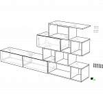 Схема сборки Мебельная стенка Mediawand Wohnwand 3 tlg BMS
