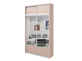 Шкаф-купе с антресолью Лайт 7 BMS  (Белье - Платье с полкой (2)) (1250х2700х650)
