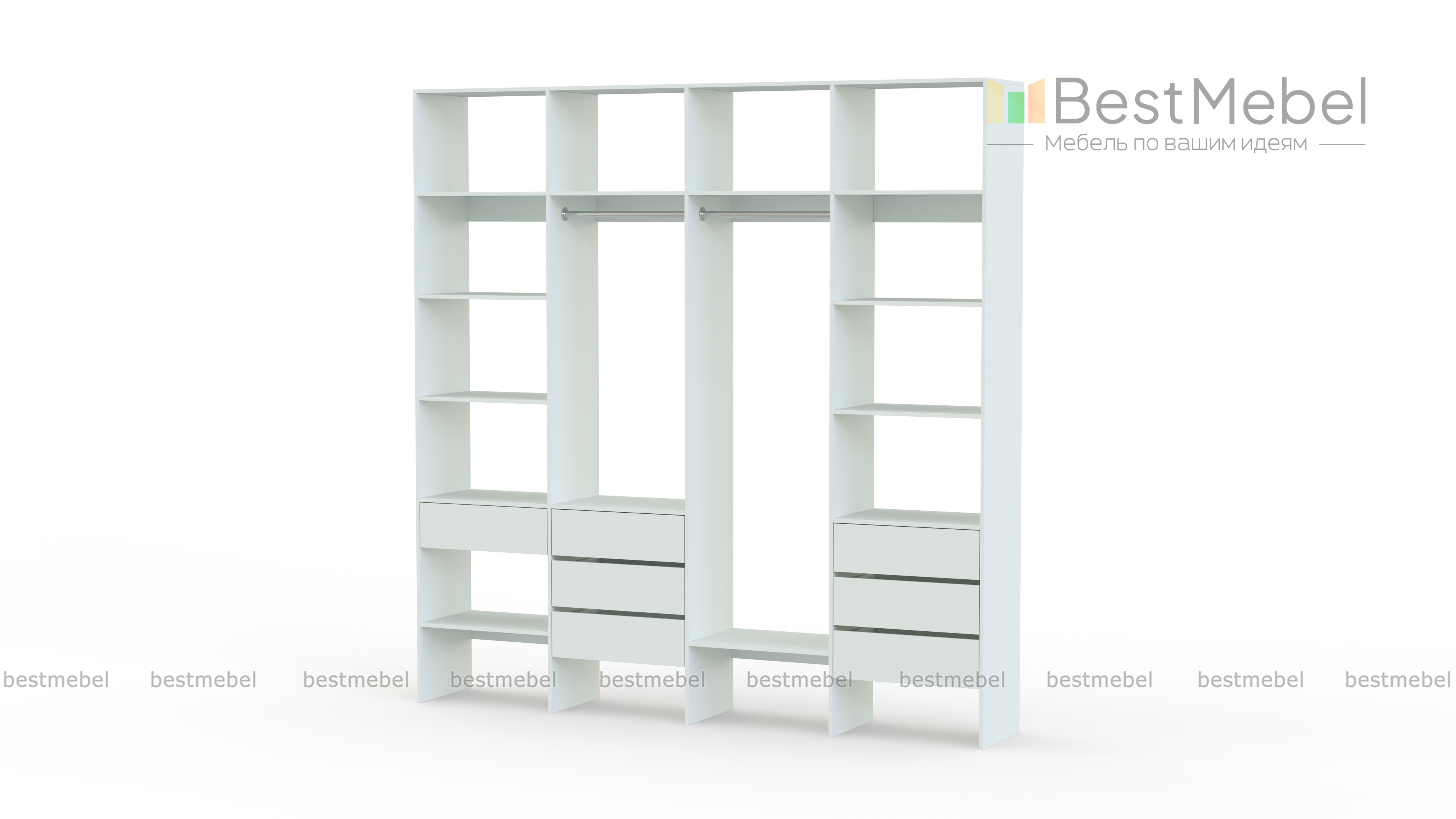 Стеллаж для одежды Мирта 67 BMS