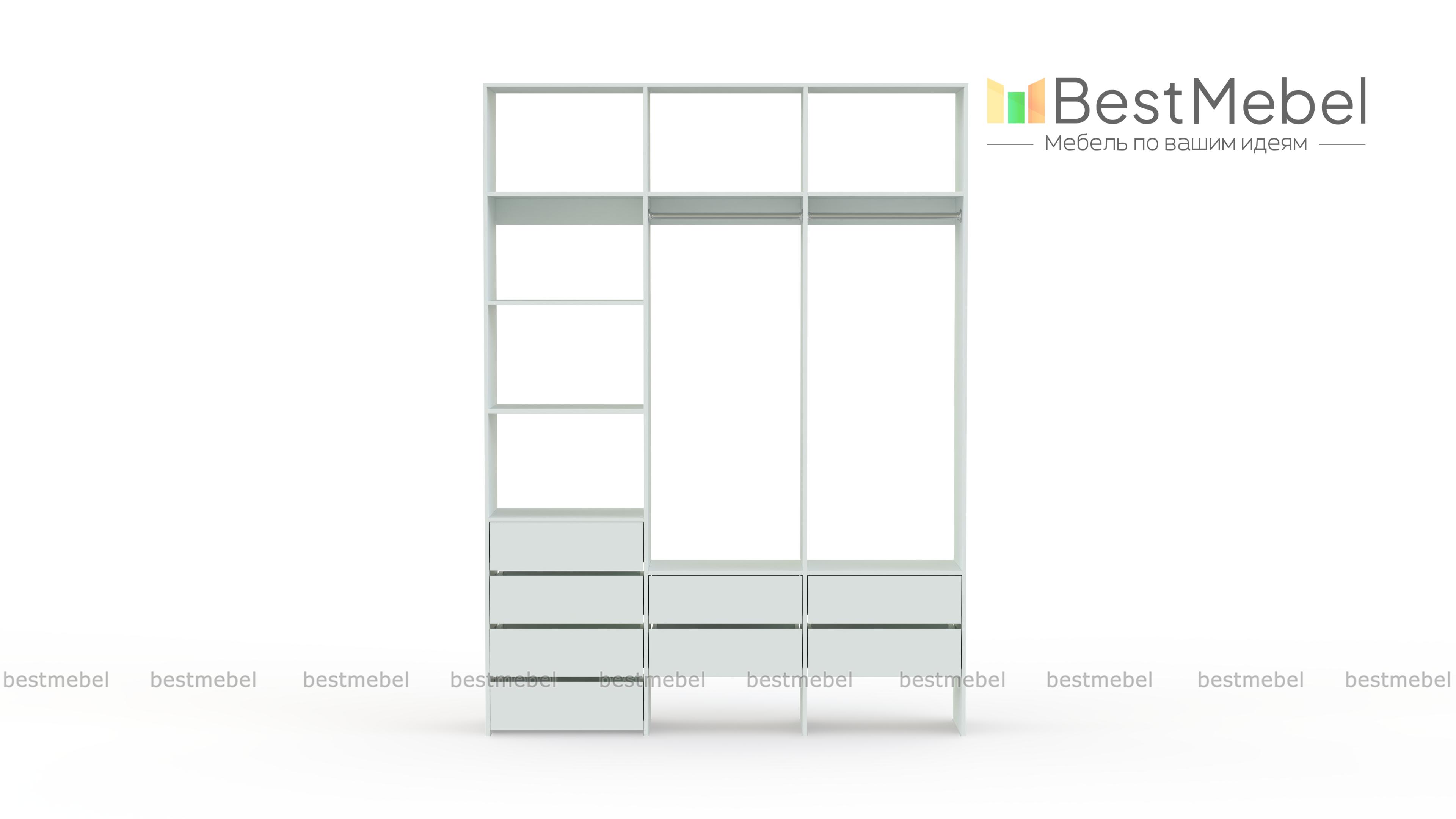 Стеллаж для одежды Мирта 54 BMS - Фото