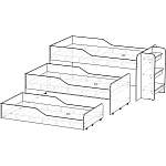 Детская раздвижная кровать Вика-3 BMS