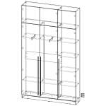 Шкаф распашной Депорте Люкс 30 (1400*2400*300)