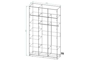 Шкаф распашной Томми 34 (1450х2600х500)