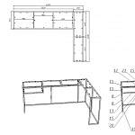 Схема сборки Стол компьютерный Виктор 3 BMS