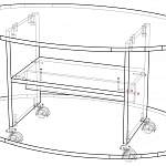 Схема сборки Стол журнальный Марс BMS