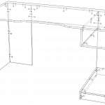 Чертеж Игровой стол Вайт 3 BMS