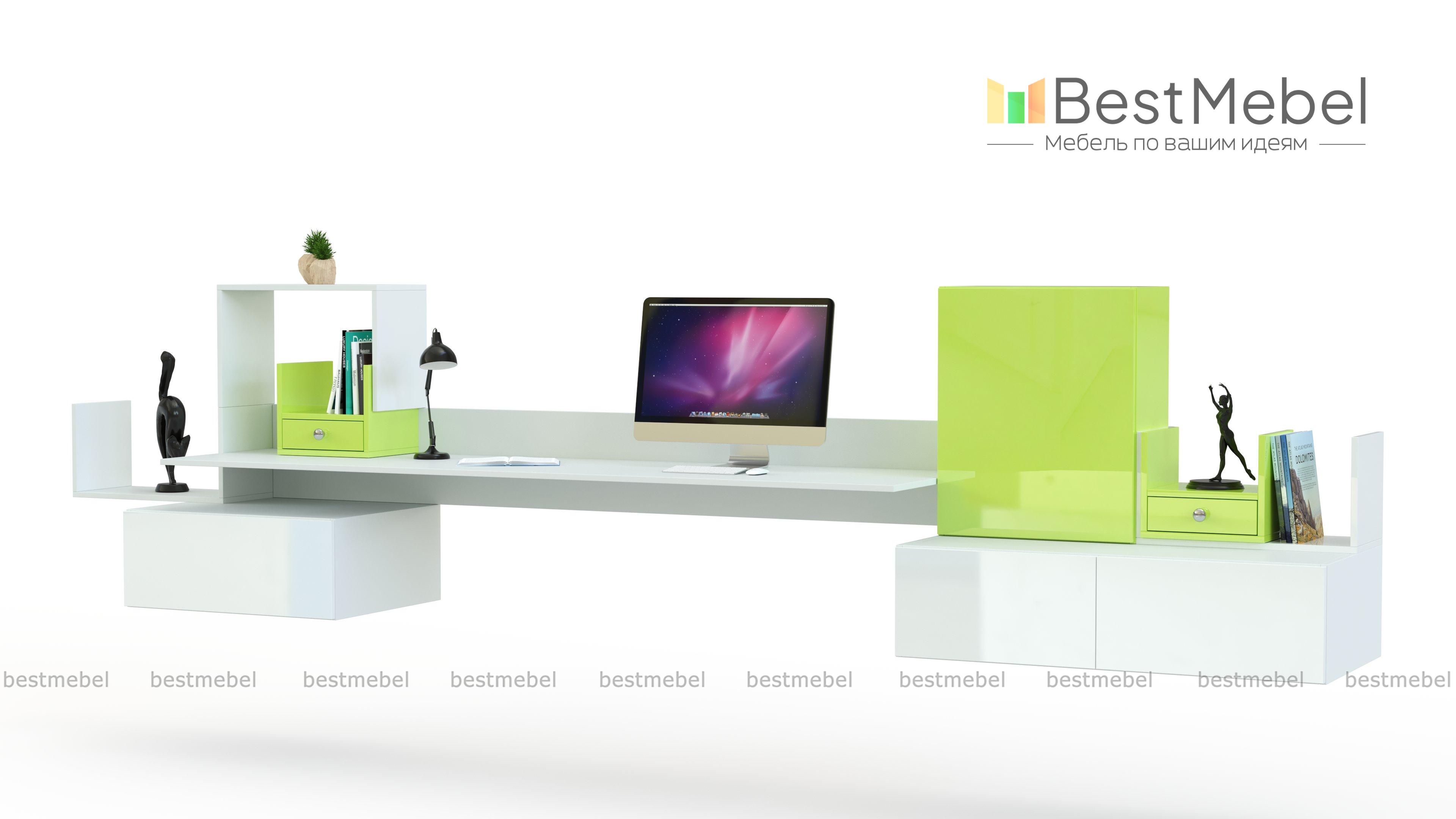 Навесной письменный стол Прима 21 BMS - Фото