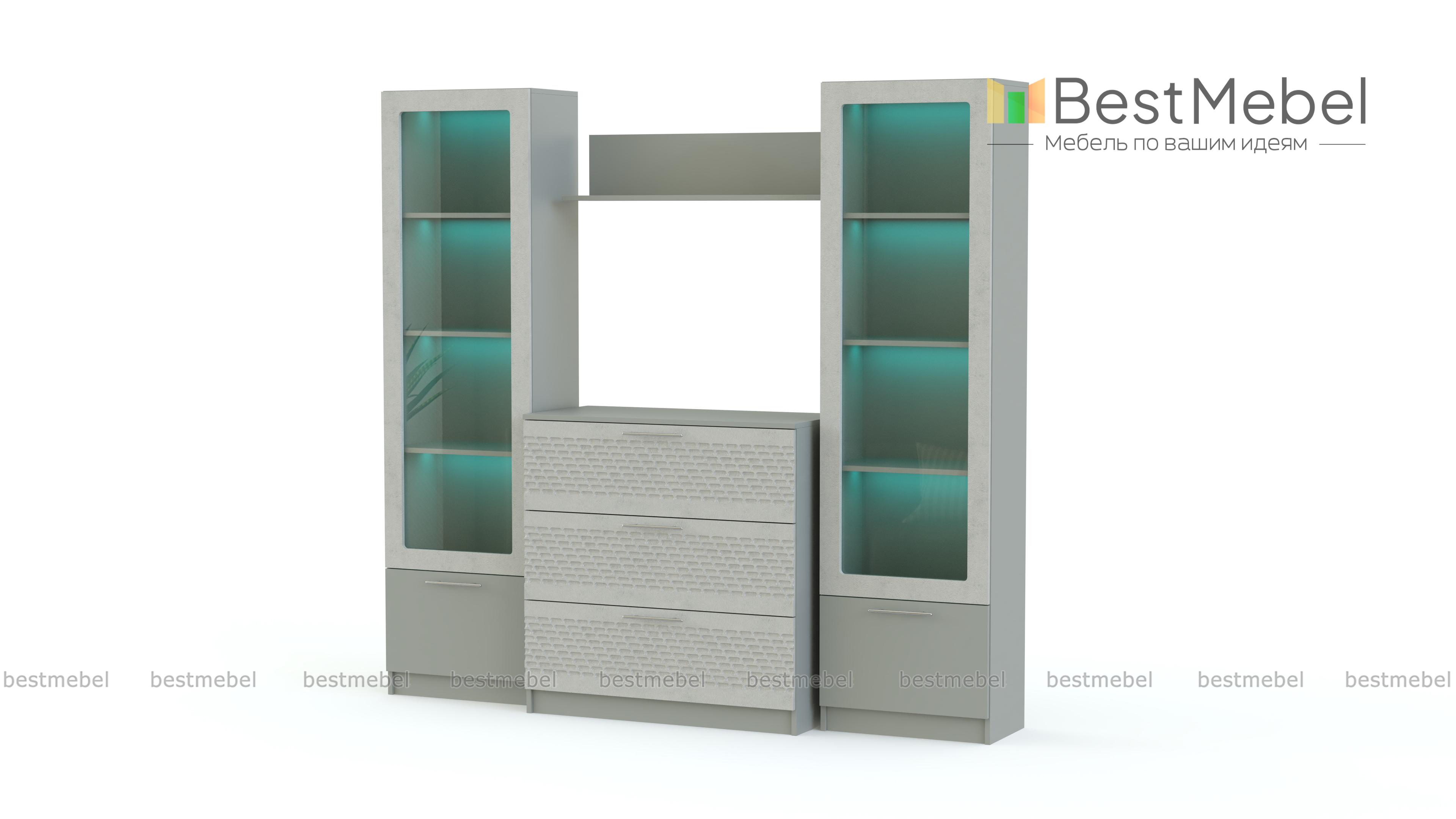 Стенка Блеск 40.1-3D BMS - Фото