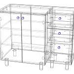 Схема сборки Тумба для ванной Долли 4 BMS