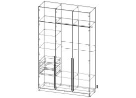 Шкаф для одежды Бронкс  (1600х2600х500)