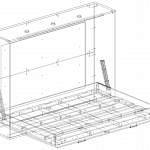 Чертеж Шкаф-кровать с диваном Сирена BMS