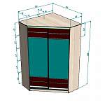 Схема сборки Угловой шкаф-купе Мега-1 BMS