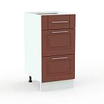 Шкаф нижний с 3-мя выдвижными ящиками Ирен BMS - Фото 3