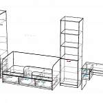 Схема сборки Мебель для детской комнаты Рико Модерн BMS