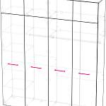 Схема сборки Шкаф распашной Декарт 10 BMS