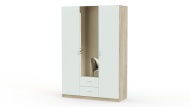 Шкаф 3-х дверный BMS(Белье - Платяной отсек (3 полки) (3))