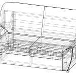 Диван Орфей 1 BMS(Нераскладной)