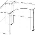 Схема сборки Письменный стол Город BMS