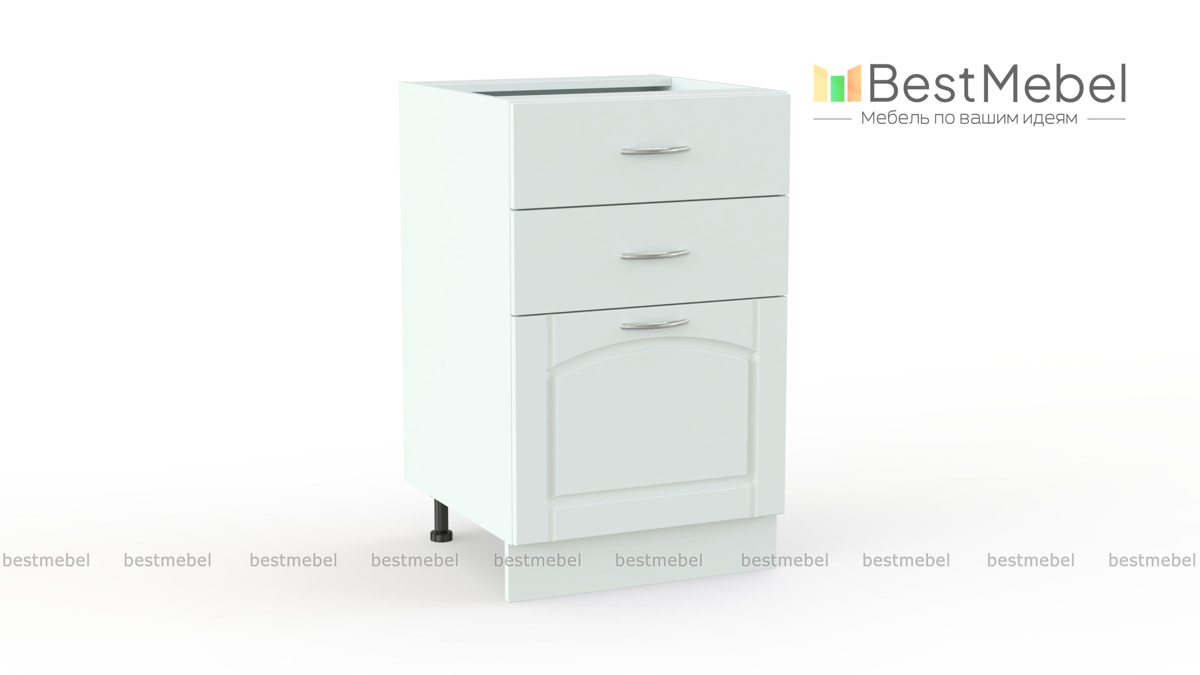 Стол с 3 ящиками Трапеза BMS - Фото