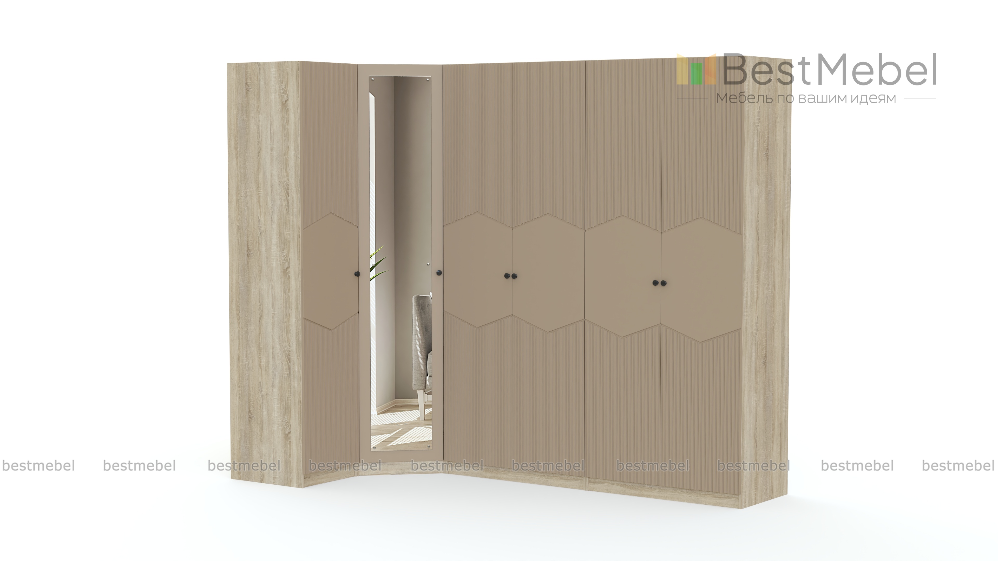 Шкаф угловой Клэр 38 BMS