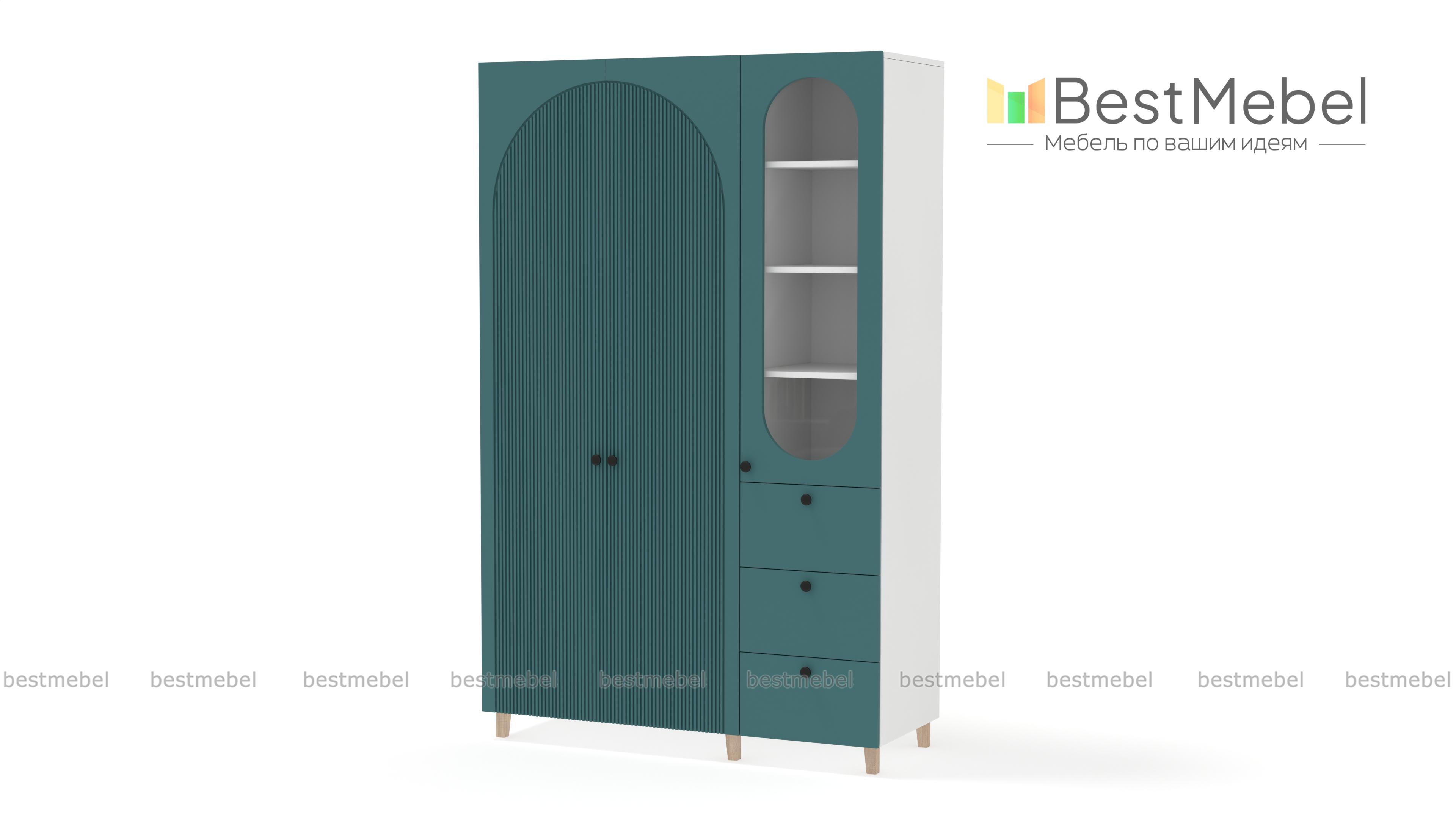 Шкаф распашной Вивьен 23 BMS - Фото