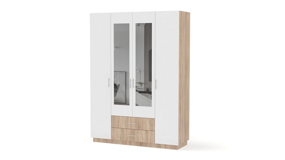 Шкаф четырехдверный Шон-7 BMS - Фото