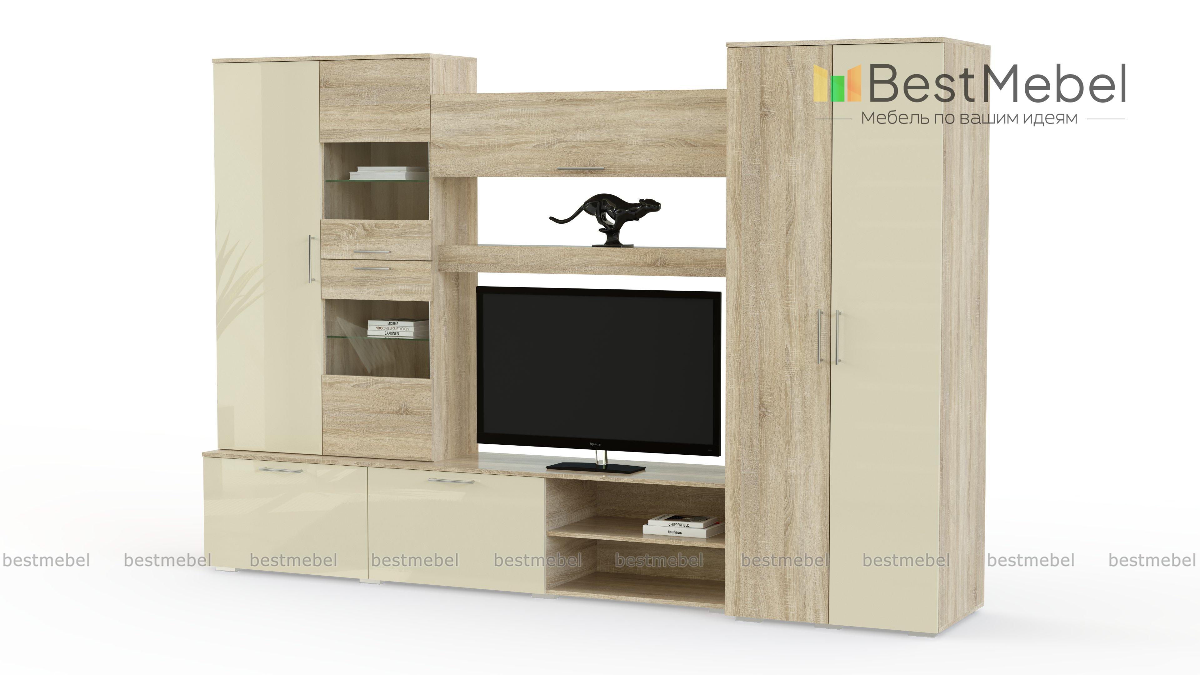 Гостиная стенка Монако BMS - Фото