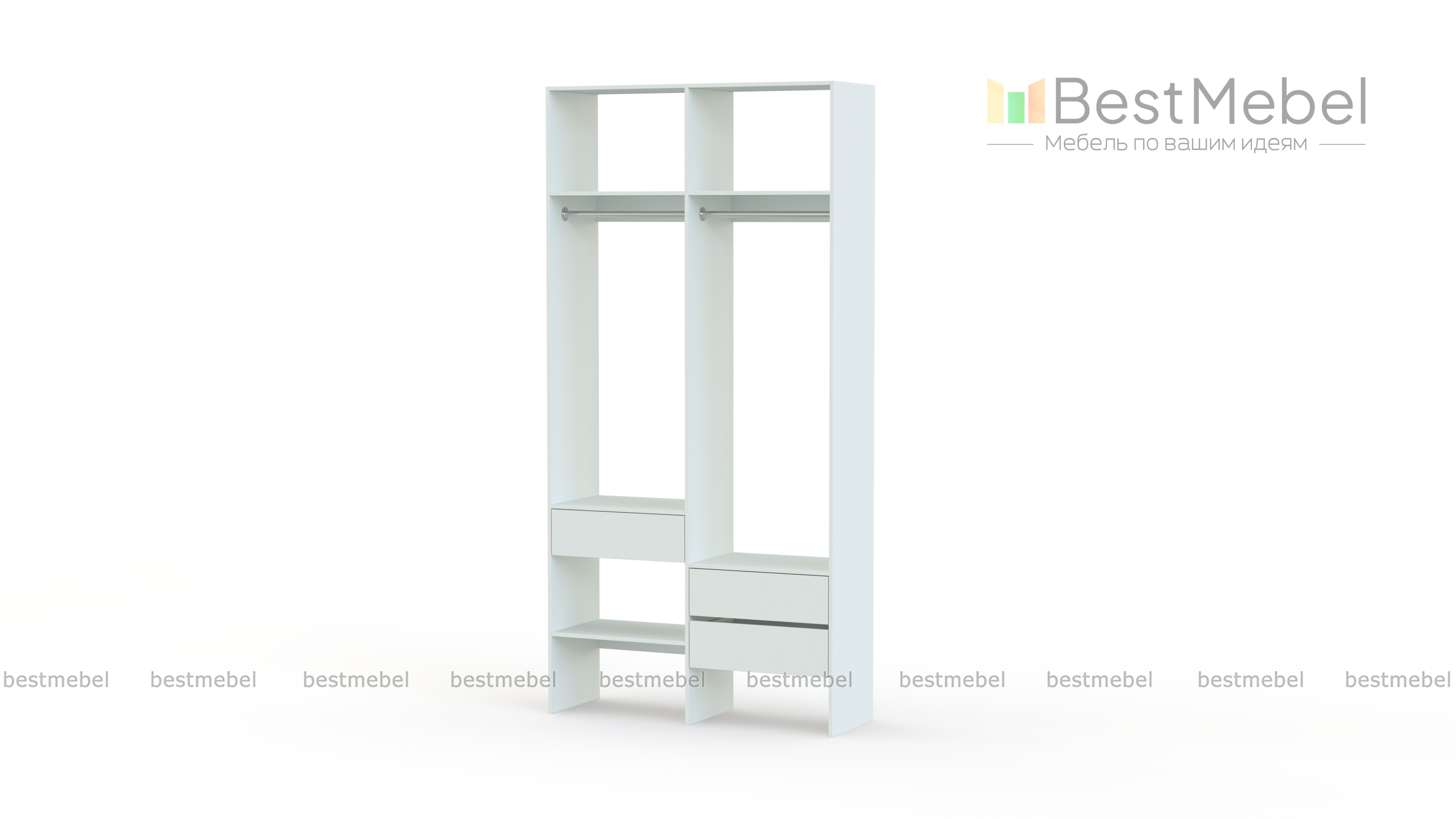 Стеллаж для одежды Мирта 43 BMS