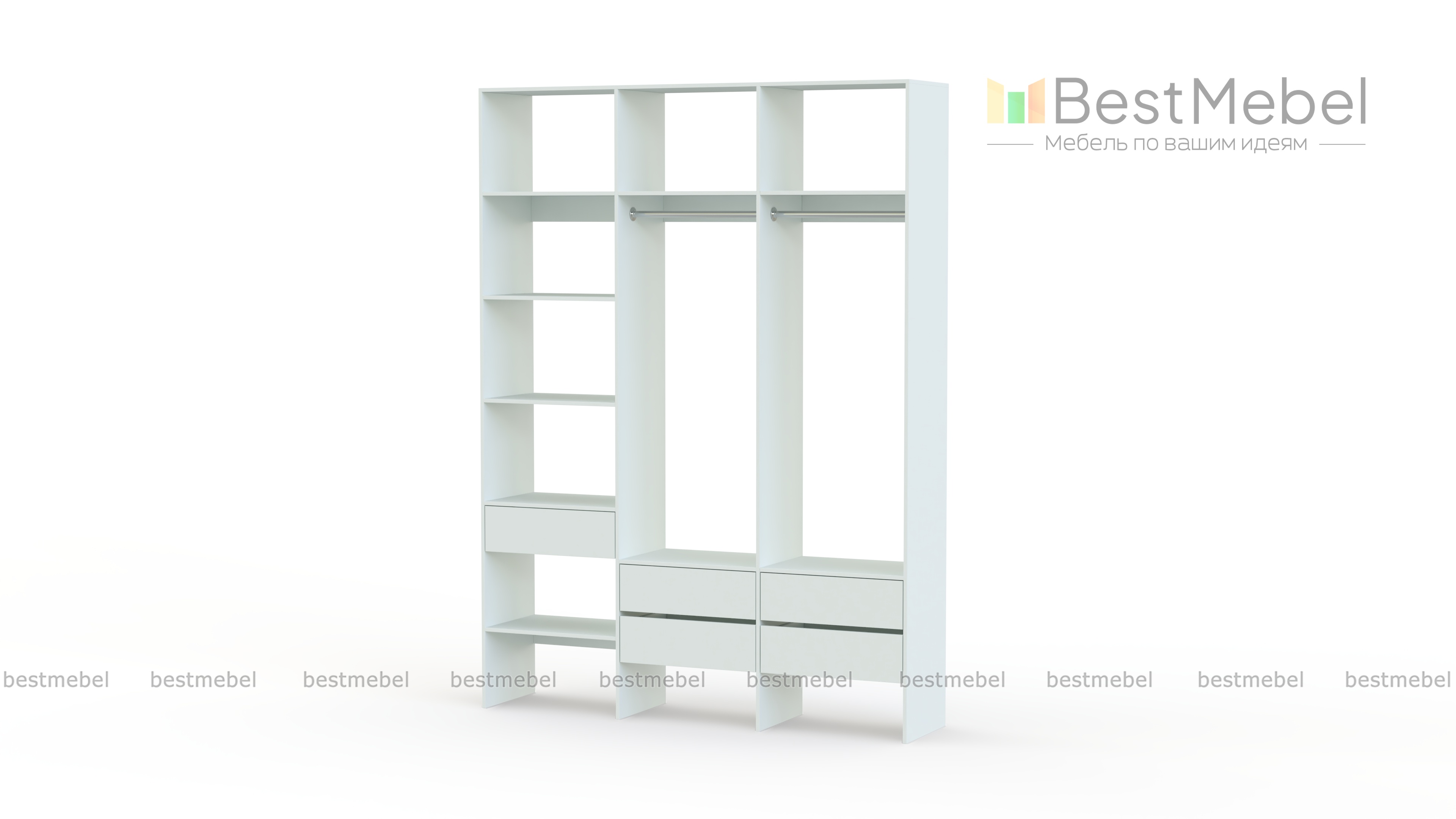 Стеллаж для одежды Мирта 53 BMS