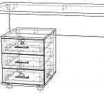 Схема сборки Письменный стол МД 1.03 BMS