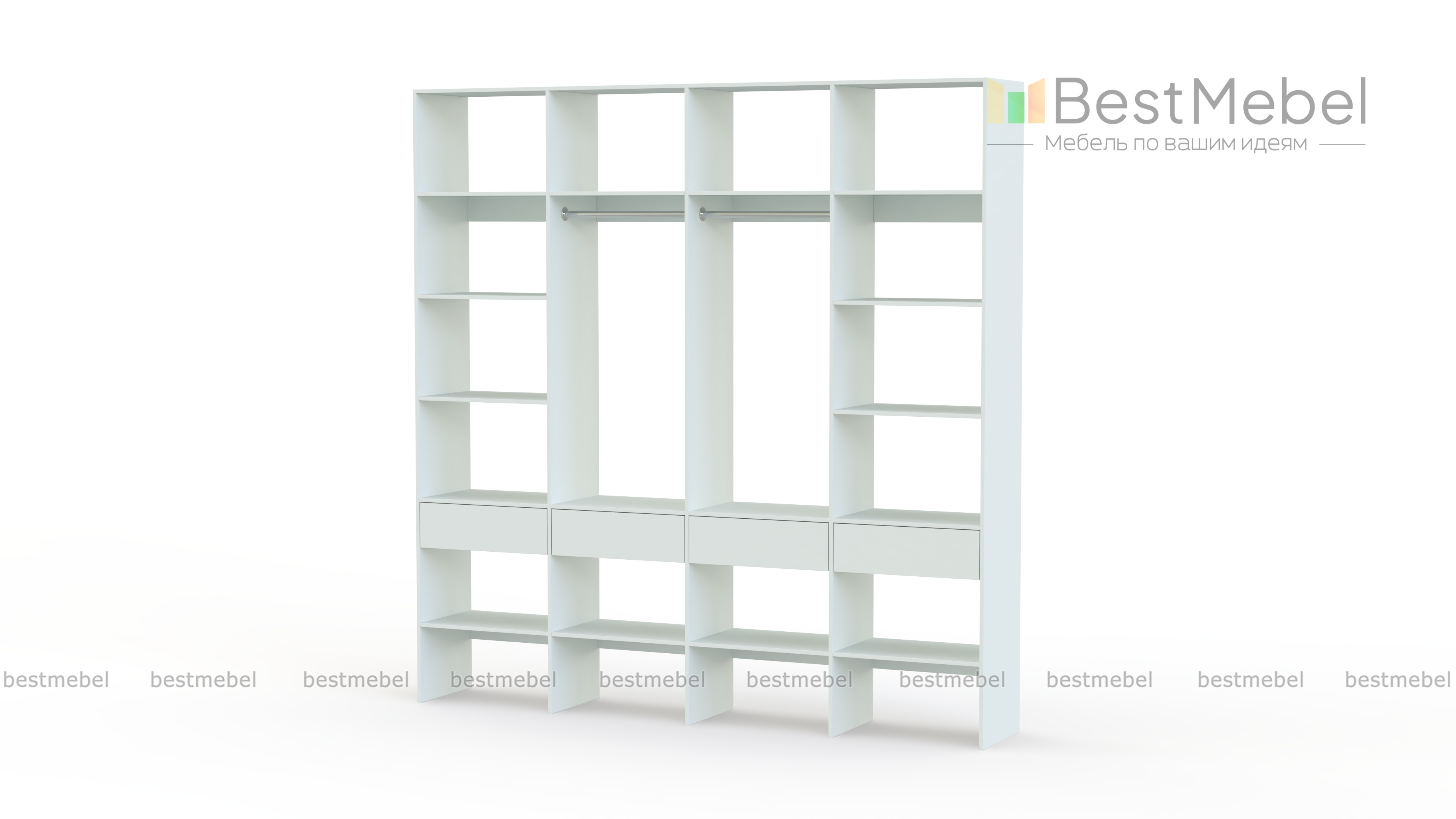 Стеллаж для одежды Мирта 60 BMS