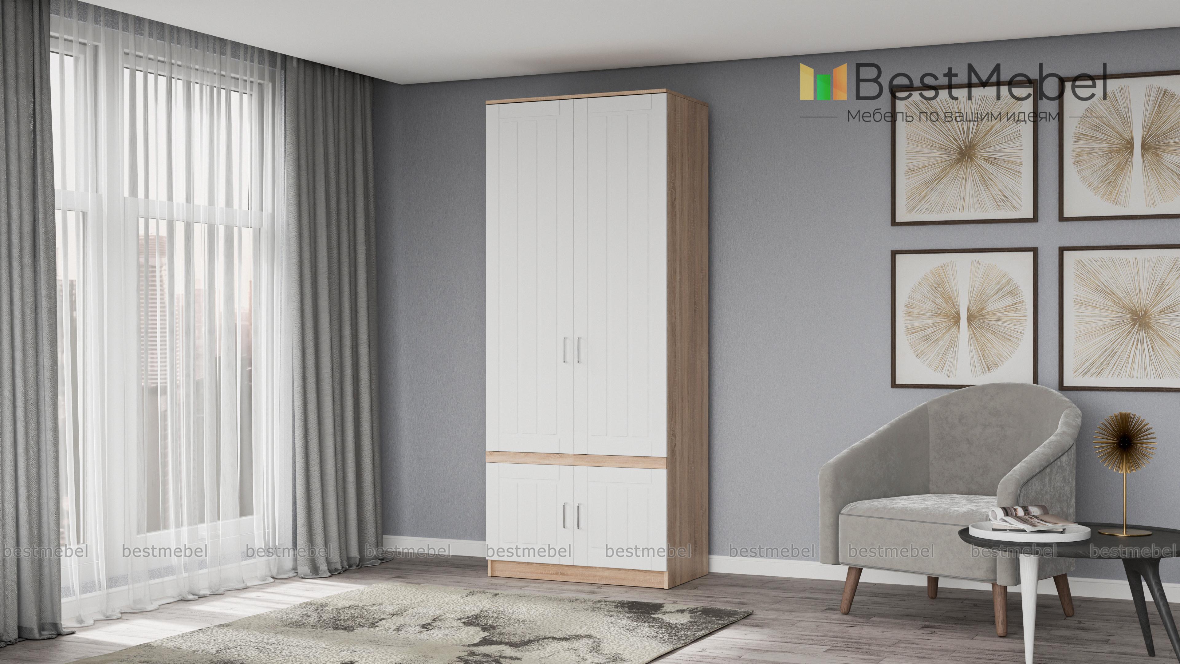 Шкаф Соната 2-х дверный СТЛ.272.01 BMS - Фото